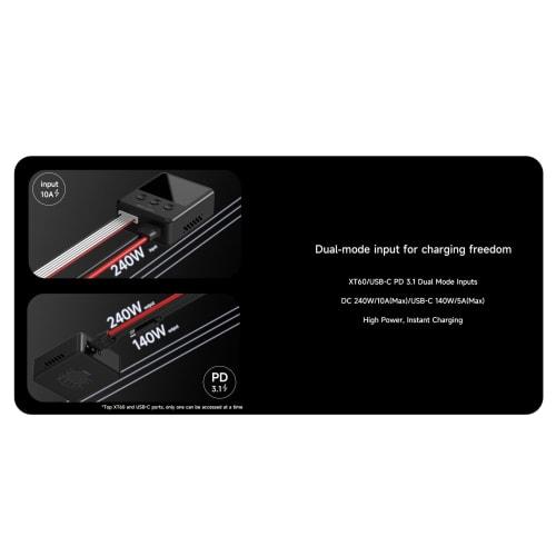 ISDT 608PD LiPo Battery Charger, DC 6S/240W/10A, USB C 100W/5A, Smart Charger for RC Batteries, Balanced Charging and Discharging, LiFe/LiPo/LiHV (1-6