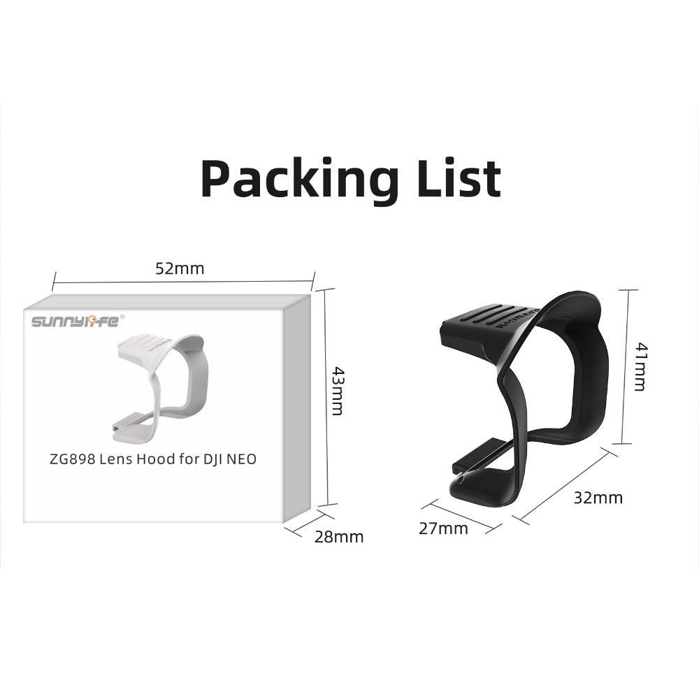 Anti-Glare Lens Hood Gimbal Protective Cap New Sun Cover for DJI Neo