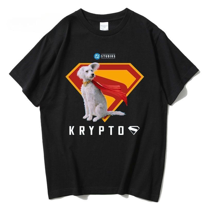 

Летняя женская футболка с коротким рукавом DC Super British Movie Периферия Наследие Легендарный Крипто-пес Крипто Хлопковая Футболка Топы 4XL