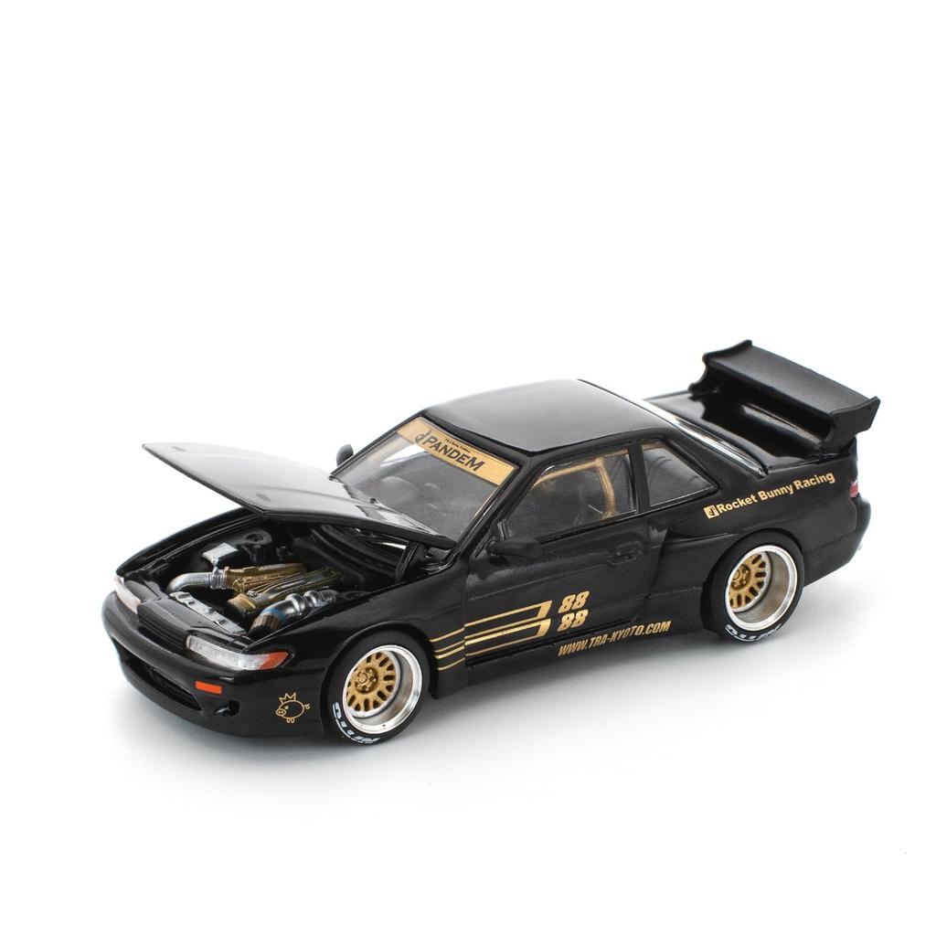 Genesis Company POP RACE 1/64 Pandem Silvia S13 - Black (Finished Model) PR640289