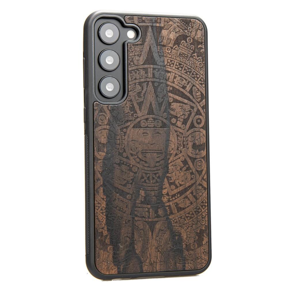 Bewood Wooden Case for Samsung Galaxy S23 Plus Aztec Calendar Ziricotte
