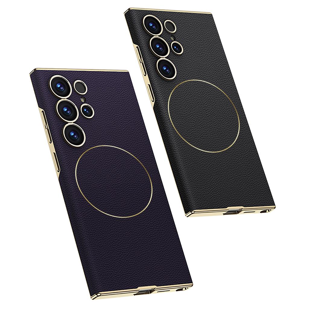 Samsung S25 Ultra Mobile Phone Case S24u Electroplated Curved Surface S23ultra Wireless Charging Anti Fall Protection