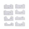 9Pcs Alignment Ruler Set Centering Guide Contour Design DIY T?Shirt Round?Neck V?Neck Sewing Ruler