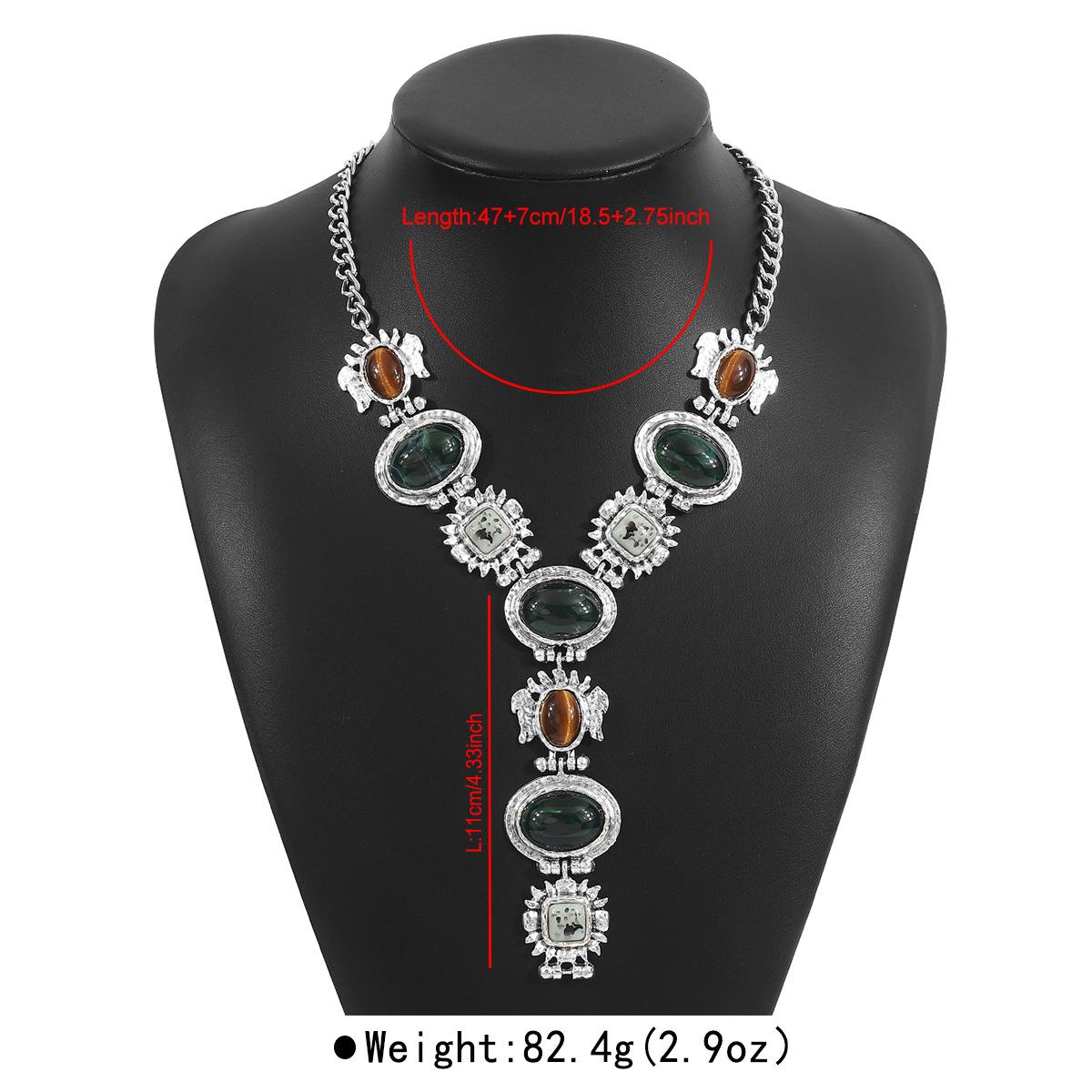 

Tooxika Персонализированное винтажное барочное модное ожерелье из смолы, роскошный тренд, этническое ожерелье