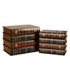 Vintage Buchbox Organizer Mit Holzdesign Für Bürodekoration Und Schmuckaufbewahrung