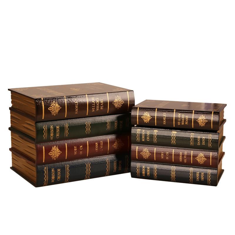 Vintage Buchbox Organizer Mit Holzdesign Für Bürodekoration Und Schmuckaufbewahrung