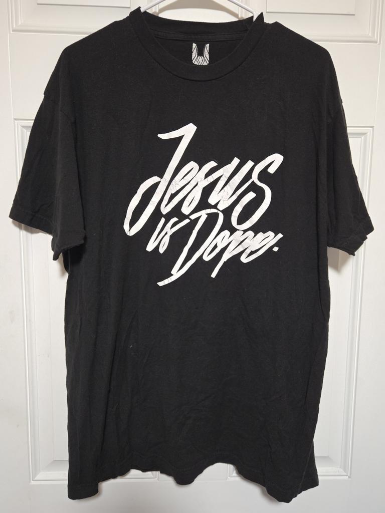 Jesus Is Dope T- Shirt Mens Size XL Black Unisex T-Shirt