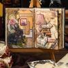 192pz Blocco Scrivibile Vintage per Timbri Cancelleria Decorazione Diario Materiale Artistico Cancelleria per Journaling