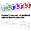 Wall Mountable Sticker Holder With 7 Compartments For Efficient Label Management In Office Retail Environment