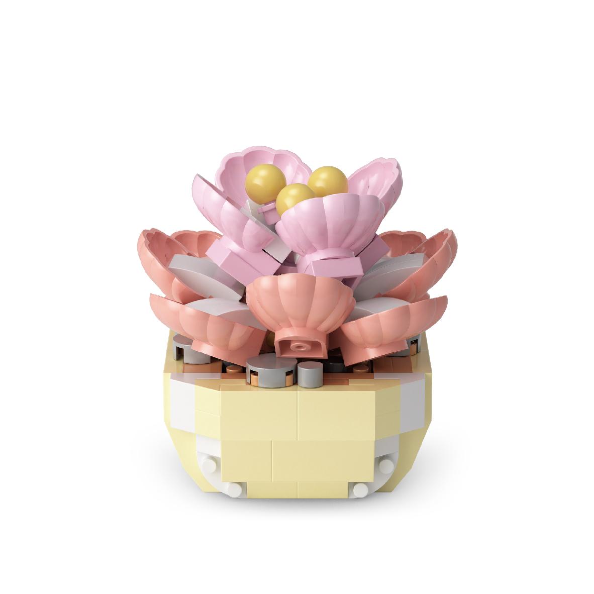

Building Block Simulation Flower Series Succulent Garden Puzzle Assembly Building Block Decorations For Children S Gifts