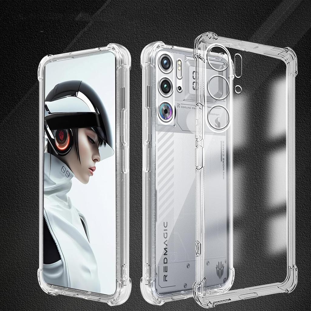 TPU Transparent Phone Case for ZTE Nubia Red Magic 10 Air 9 Pro 9S Pro Protective Cover Shockproof Shell Fundas Capa Coque