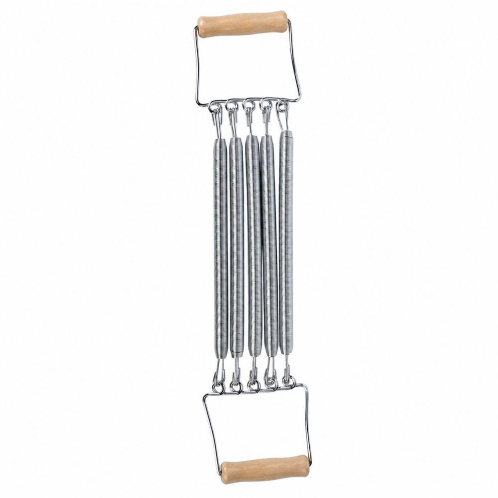 Spring Steel Construction Chest Expander Removable Springs Strength Trainer Upper Body Training