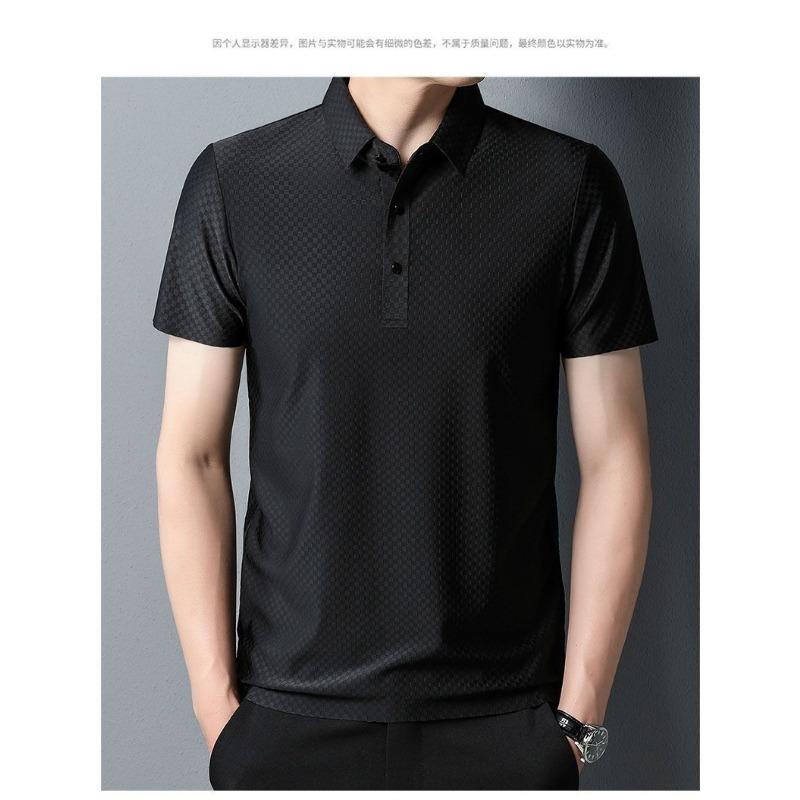 

Summer Men s Checkered Button Down Shirt Long Sleeve Casual Top M чёрный