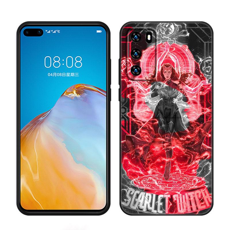 Scarlet Witch Phone Case For Huawei Pura 70 Ultra P20 P30 P40 Lite P60 Art P50 Pro P50E P Smart 2018 2019 2020 2021