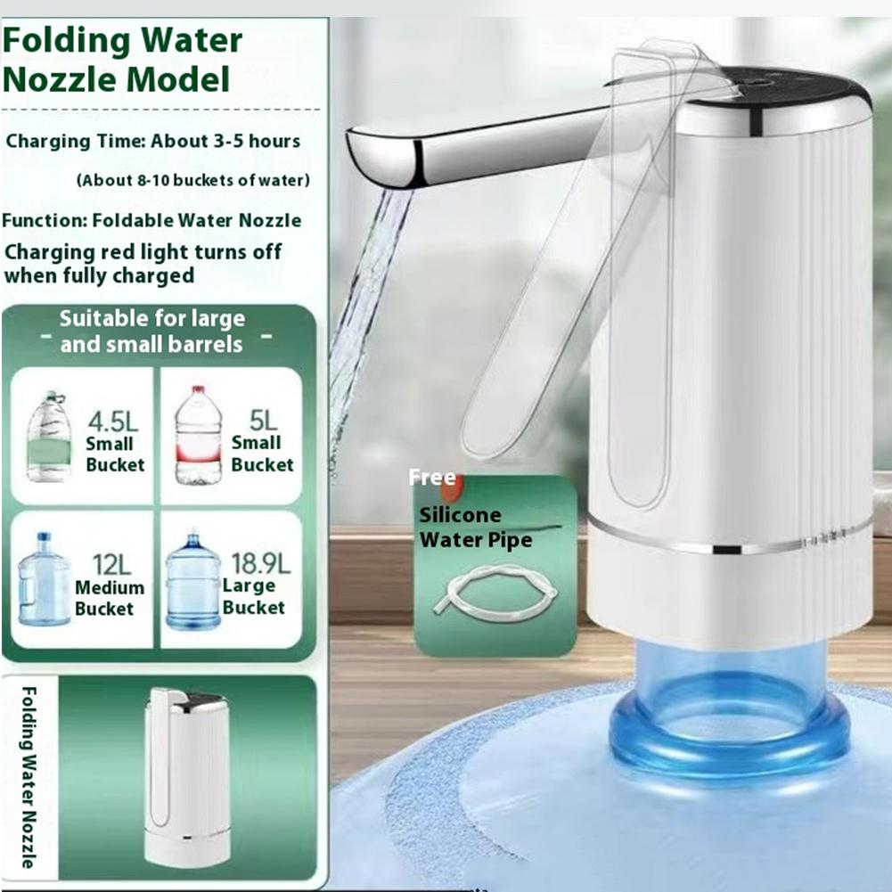 Portable Water Bottle Pump USB Charging Electric Drinking Water Pump Suitable To Camp Travel Home Office