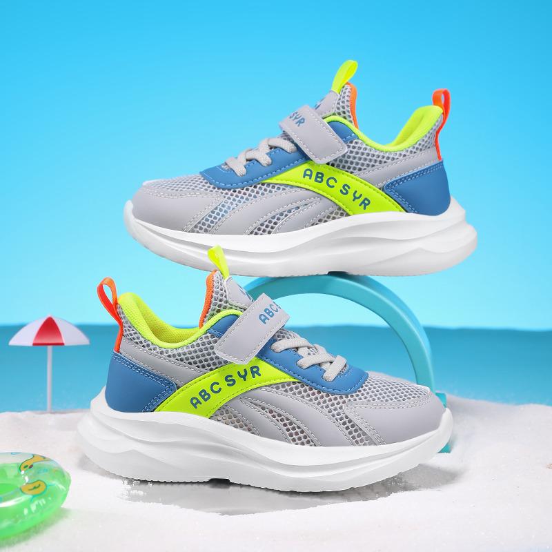 New Fashion Summer Sneakers for Children Breathable Mesh Kids Sports Shoes Size 29-39 Platform Children's Running Shoes For Girl