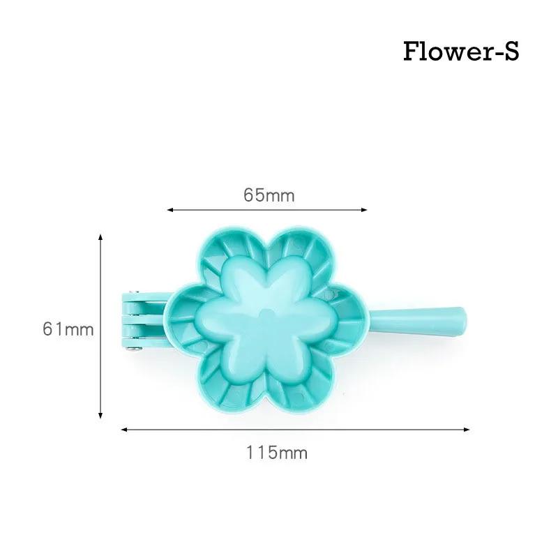 Creative Dumplings Mold Household Kitchen DIY Heart Butterfly Flower Shape Dumplings S/M/L Baking Plastic Mold Jiaozi Moulds