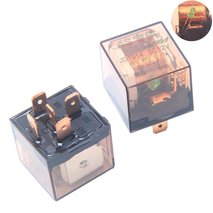 

Водонепроникне реле подвійної напруги JD2914, 4/5-контактне, 12 В/24 В, 100 А, сумісне з GM Single Unit Price 5-Pin 24V Double Contact