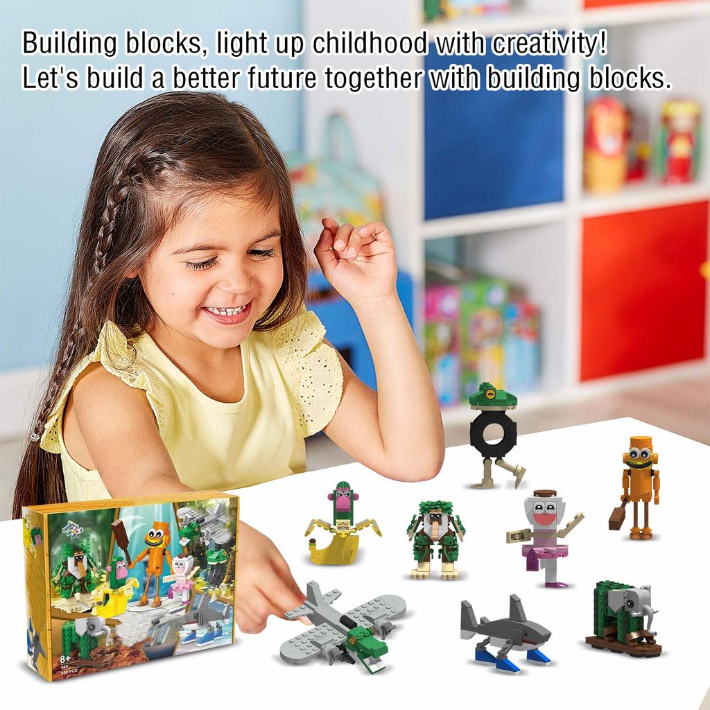Building Block Toy -Cute Singing Group Children's Educational Enlightenment Building Block Toy