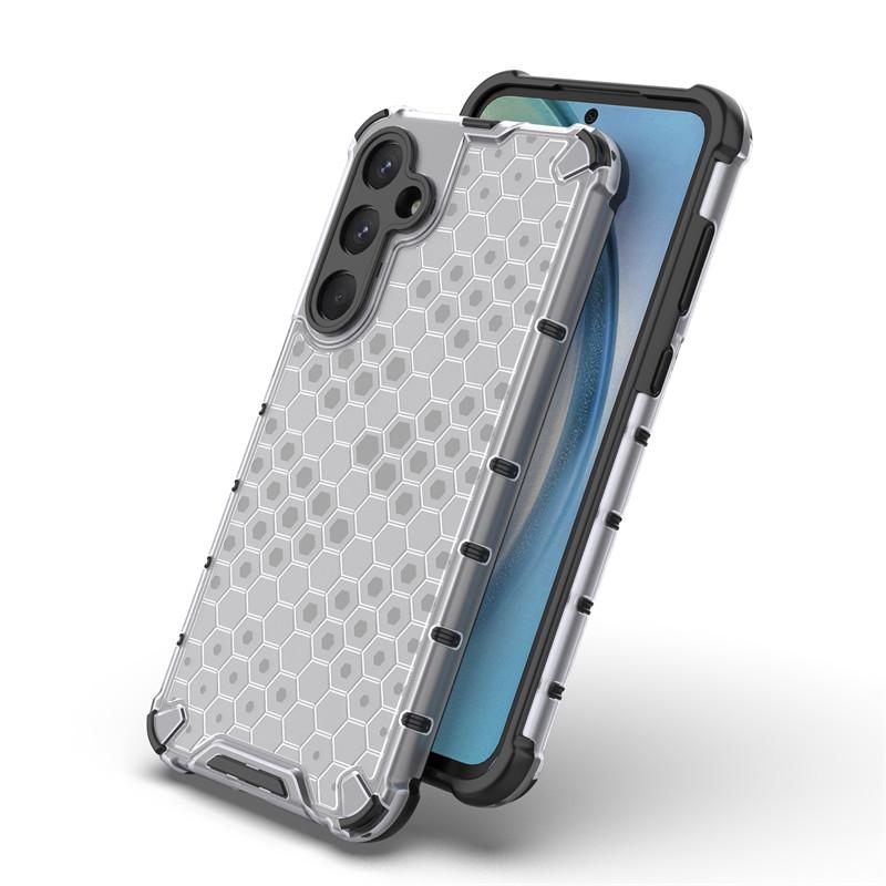 For Samsung Galaxy A55 5G Case Samsung Galaxy A05S A05 A15 A25 A35 A55 5G Cover Honeycomb Shockproof TPU Armor PC Phone Case