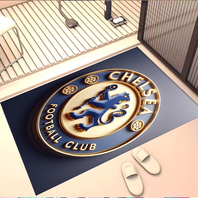 Chelsea F.C Print Rug, Washable Floor Carpet, For Entryway Dorm Laundry Room Office Study, Home Decor Birthday Christmas Gift