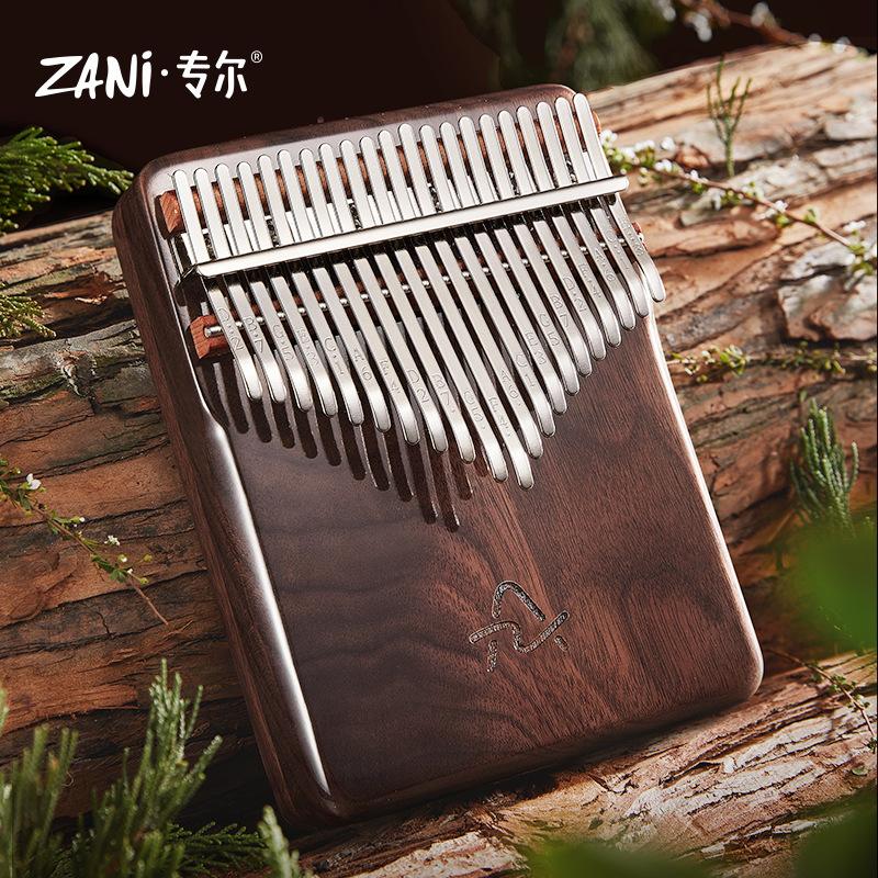 Kalimba 21 Keys Note Black Walnut 17 Keys Kalimbas Sound Therapy Musical Keyboard for Initiants Portable Healing Thumbs Piano Scale Music Instruments
