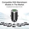 Mini car charger fast charging for iPhone QC3.0 mini PD USB Type C car mobile phone charger for Xiaomi Samsung Huawei
