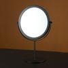 Metal Makeup Mirror with Stand Round Dressing Mirror Retro Desktop Mirror  Bedroom