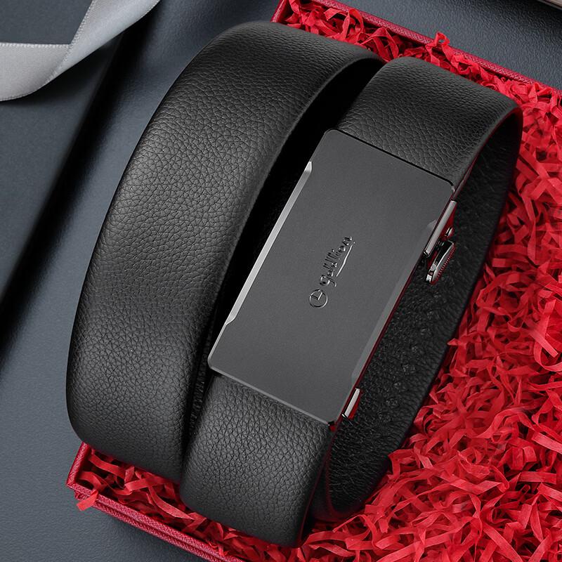 Мужской кожаный ремень Goldlion с автоматической пряжкой 125cm