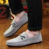 Fashion Men Loafers Business Shoes Suede Leather Soft Sole Male Casual Shoes Retro Flat Dress Shoes Moccasins Designer Slip on Men Shoe