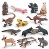 Simulated Forest Animal Groundhog Tree Frog Crocodile Koala Weasel Salamander Skunk Badger Static Ornament
