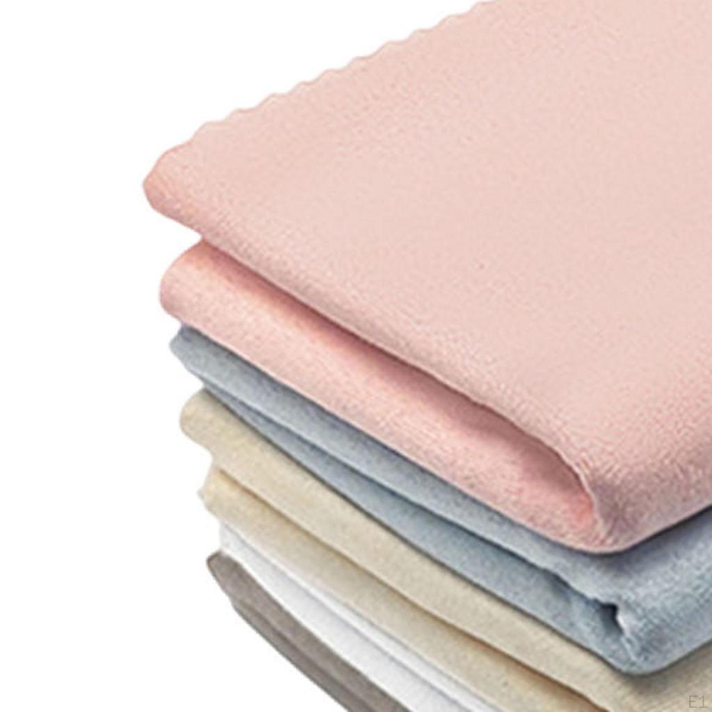 10x Musical Instrument Cleaning Cloth Polishing Cloth, Soft Washable Accessories Towel for Guitars