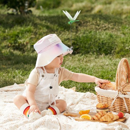 Dragonfly Clip with Pole Garden Decor Dragonfly Hat Clip 3D Artificial Dragonfly Rod Clip for Men And Women Hat Outdoor Plants