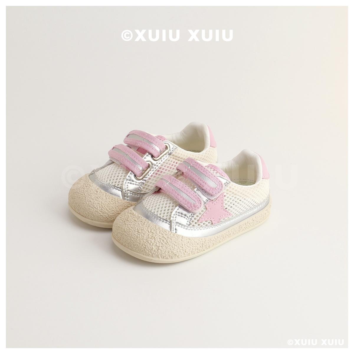 

XSHX SuperStar Baotou Children s Functional Shoes Single Net Spring and Summer Girls Velcro [Wenzhou Shoes] 25