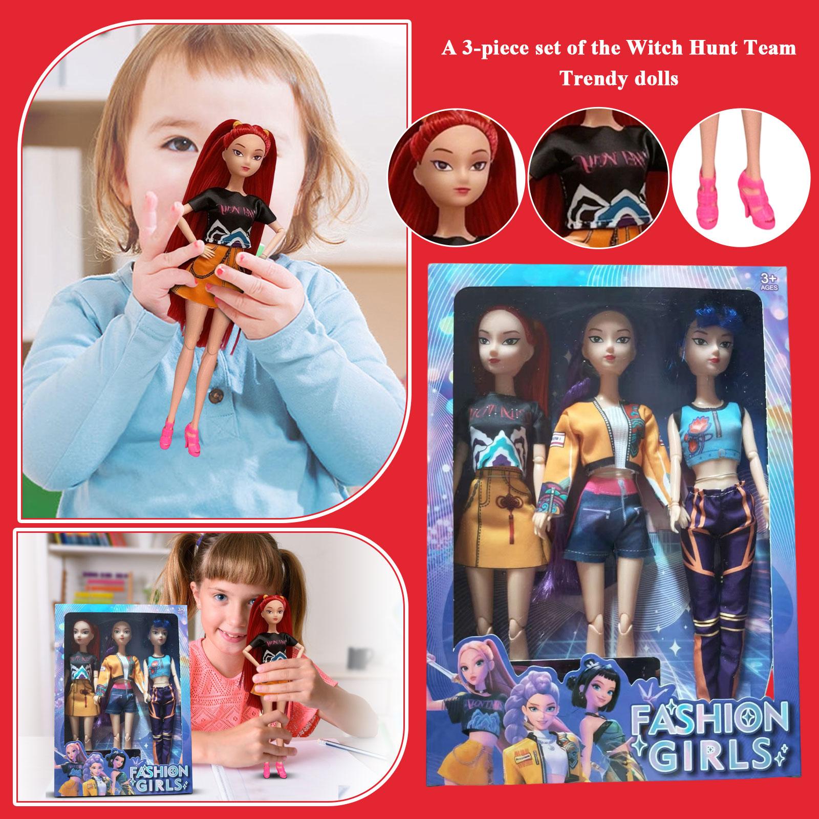

Fashionable Plastic Doll Figures Collection With Unique Stylish Outfits And Colorful Hairstyles Perfect Gift For Kids To And Creat One Size