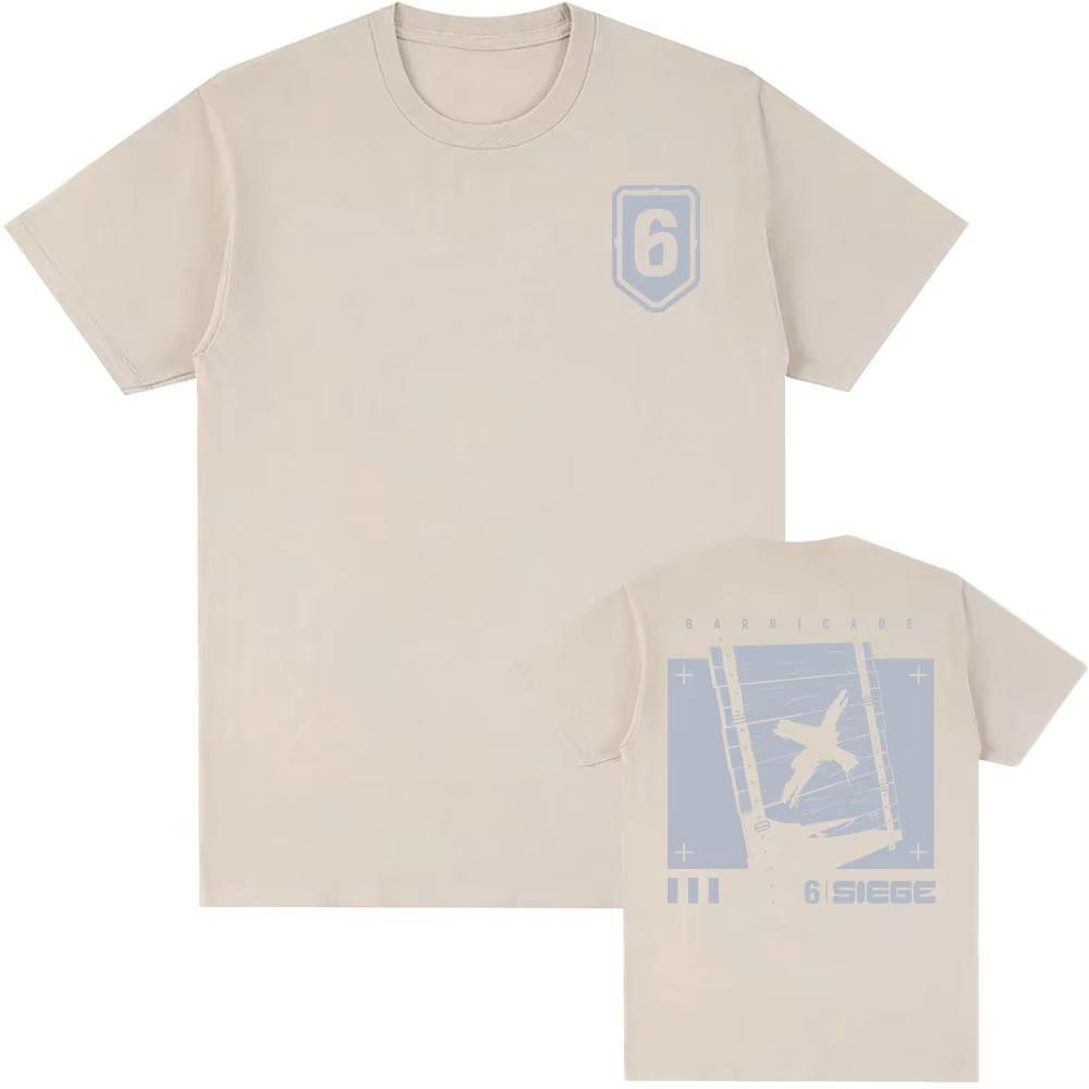 Hot Game Rainbow6 Six Siege Tees Summer Oneck Unisex Tshirt Unisex Streetwear Short Sleeve Top Fashion Tshirts Unisex Merch