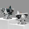 Airplane Flip Clock Adjustable Battery Powered Silent Retro Digital Desk Clock with Auto Flip Mechanism for Home Office