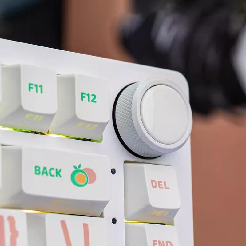 For Leobog K81 Hi75 Knob Buttons Bluetooth Wireless Swap Gaming 3 Mode Backlit Rgb Keyboard Accessory  Mechanical Keyboa