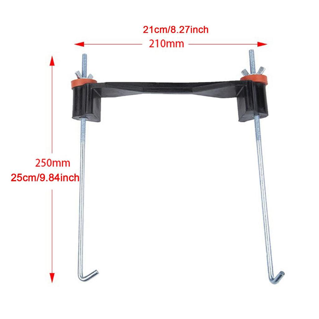 Car Battery Tray Bracket Metal Battery Hold Down Tray Storage Battery Holder Support Recessed Slot Fixing Bracket for Rvs Cars