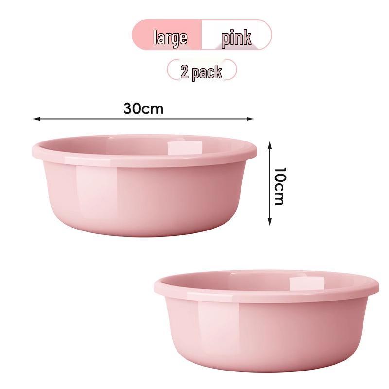 Large Durable Multi-Purpose Plastic Wash Basin for Dorms and Babies
