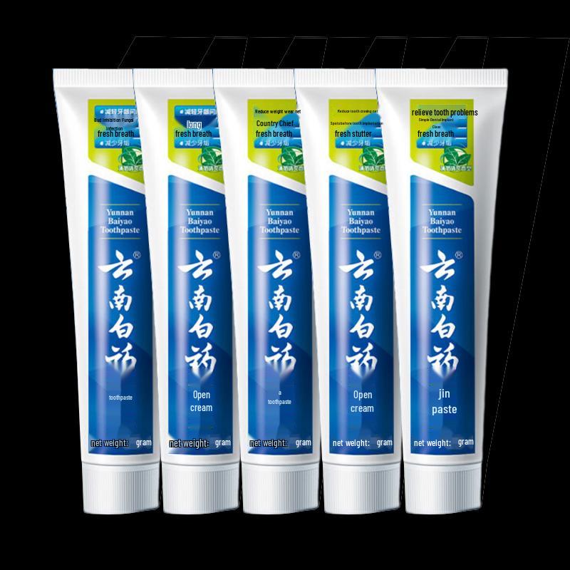 Yunnan Baiyao Mint Fresh Toothpaste 5-Pack