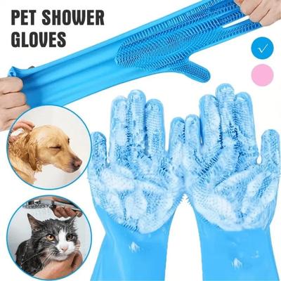 Silicone High-Temperature Resistant Dishwashing and Pet Bathing Gloves