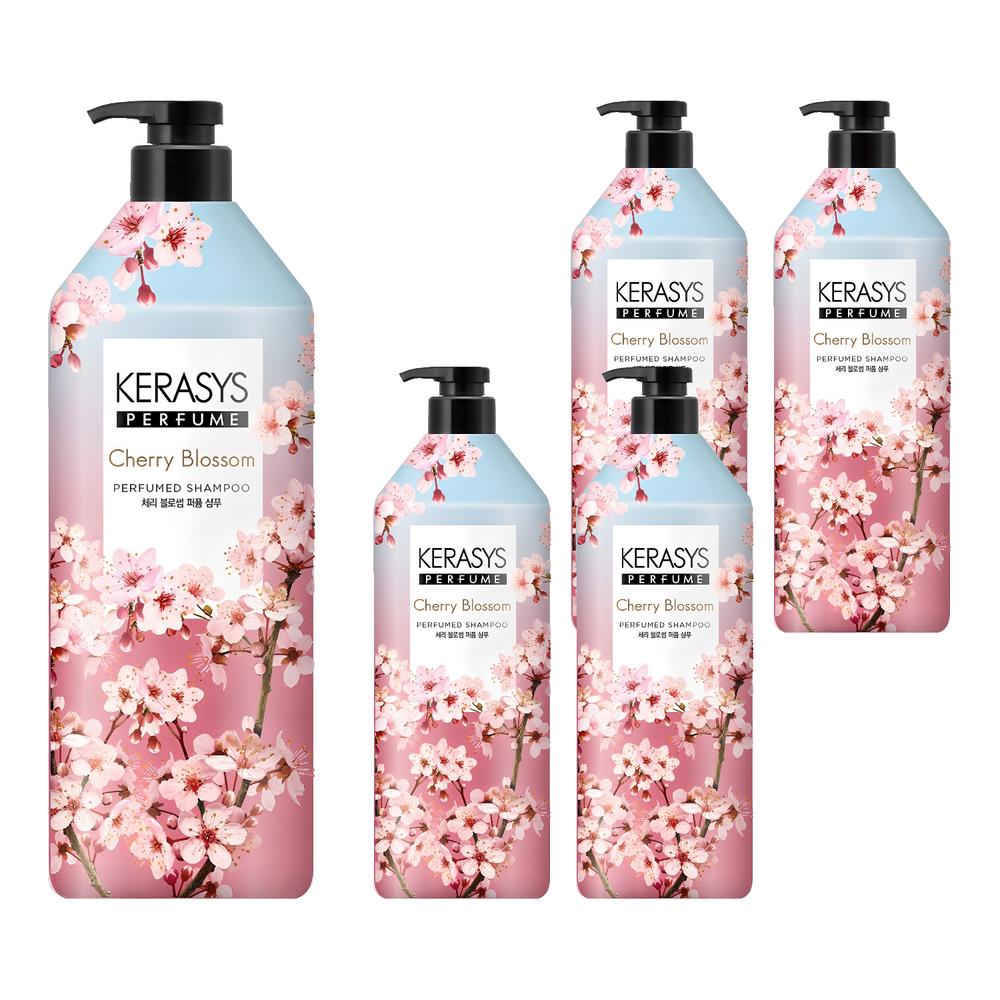 Kerasis Perfume Shampoo Cherry Blossom 1L 5 pcs