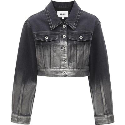 Women's 2024 Spring Casual Loose Fit Lapel Short Denim Jacket