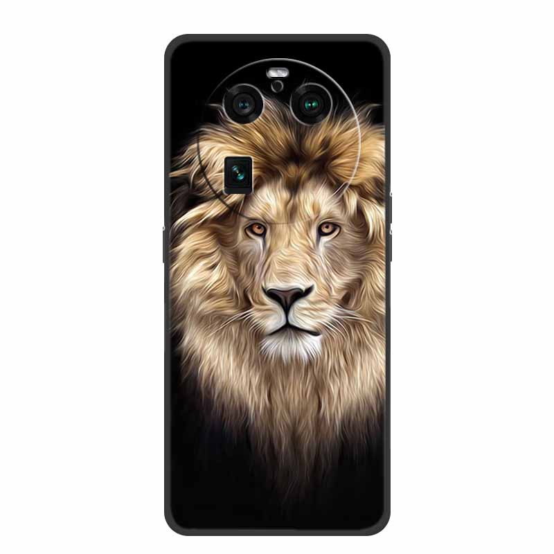 For Oppo Find X6 Pro Case Astronaut Soft Silicone Shockproof Phone Back Cover Cases for Oppo Find X6 Pro 5G Spaceman Lion Shell
