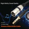 Voluty Tek 1/4-inch To XLR Cable, Oxygen-Free Copper Conductor, 6.35mm TRS Male To XLR Male Cable, 3.3ft, for Studio Recording and Live Sound