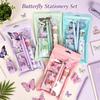 Complete Stationery Stationery Kit Dreamy Butterfly Theme Ballpoint Pen Gel Pen  School Supplies