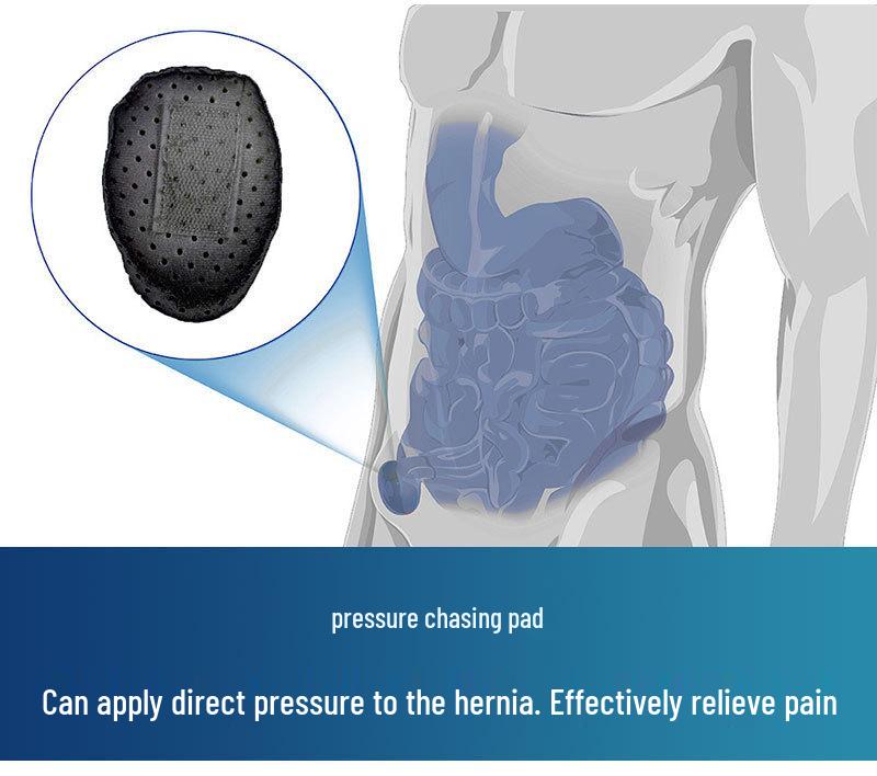 Herren Einseitiger Leistenbruch Stützgürtel mit Polster für ältere Menschen