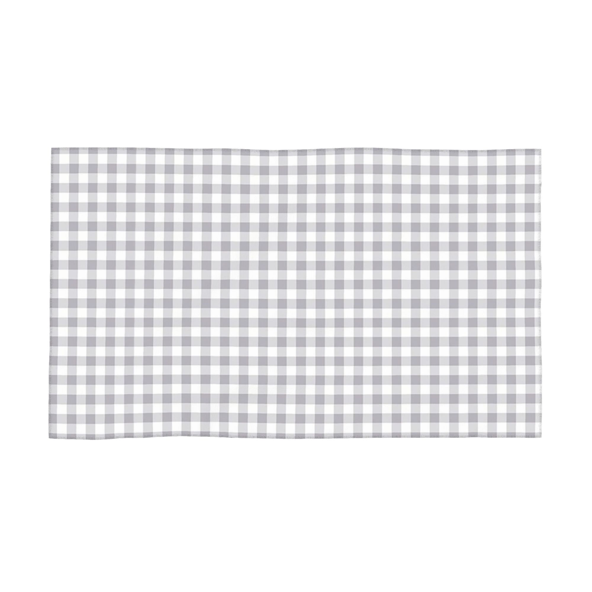 

Gray And White Gingham Soft Face Towel Quick Dry Pool Bath Cotton Towels Breathable W30*H60(CM)
