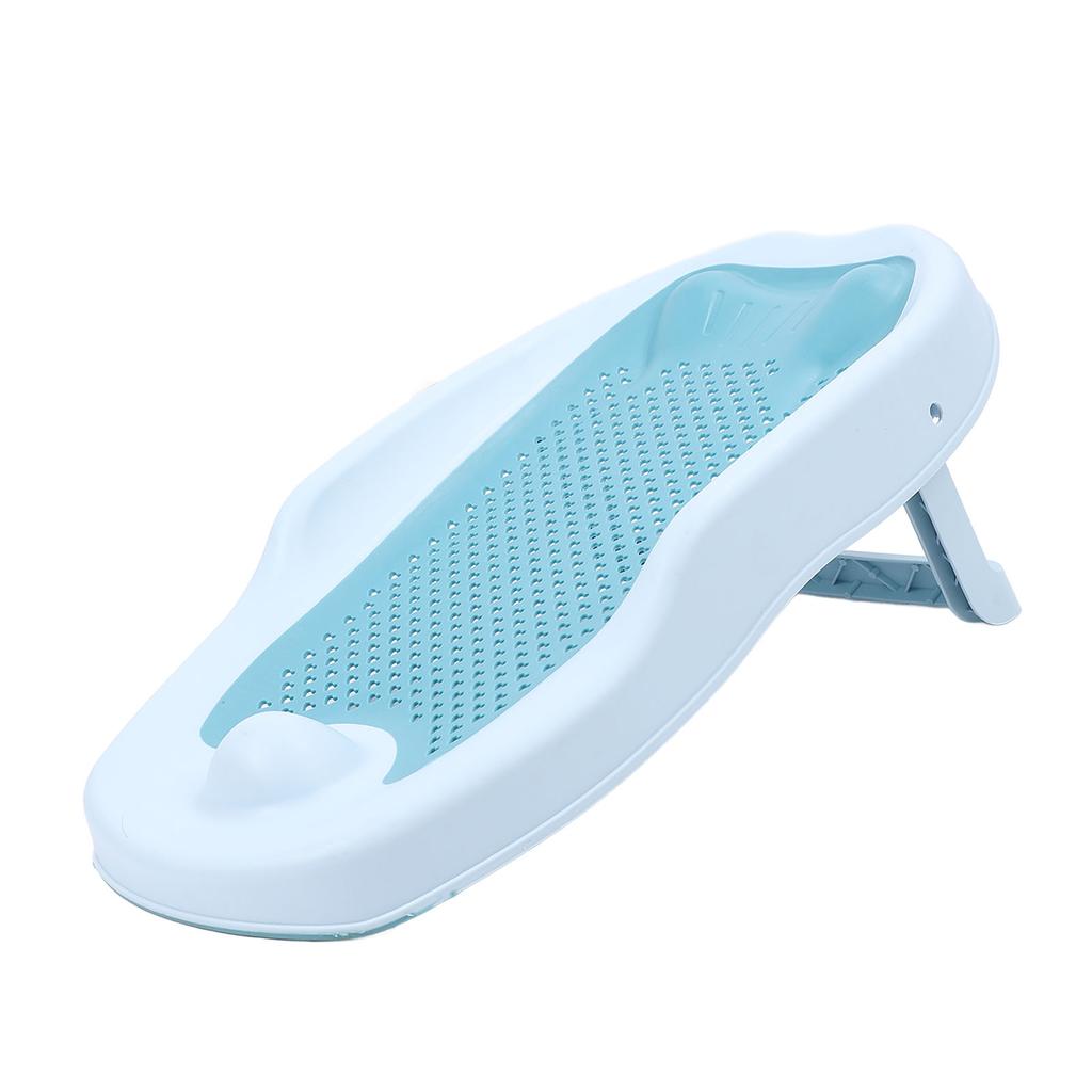 Baby Bath Support Ergonomic Infant Bathtub Portable Baby Bath Tub Support for Children Blue